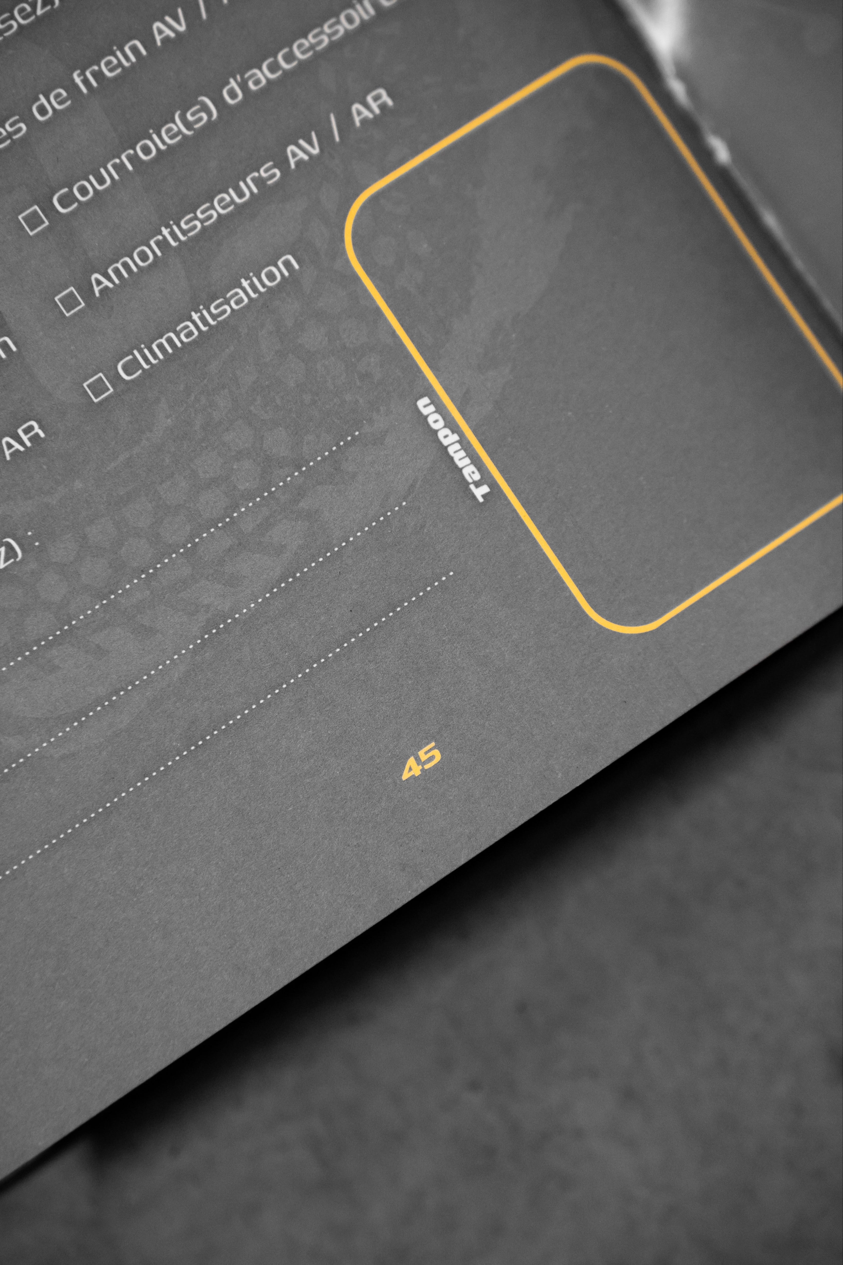 BOOST SHOP - Carnet de suivi véhicule